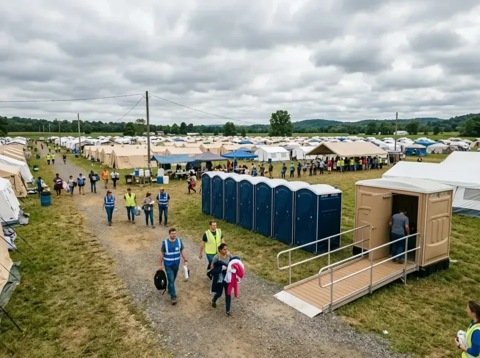 disaster-relief-camp-restrooms-010 — frequently asked questions, Dumpster & Portable Bathrooms Rental in Gibson, AR